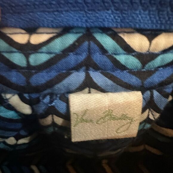 Floral Blue and White Vera Bradley Women's Bag - Picture 5 of 5